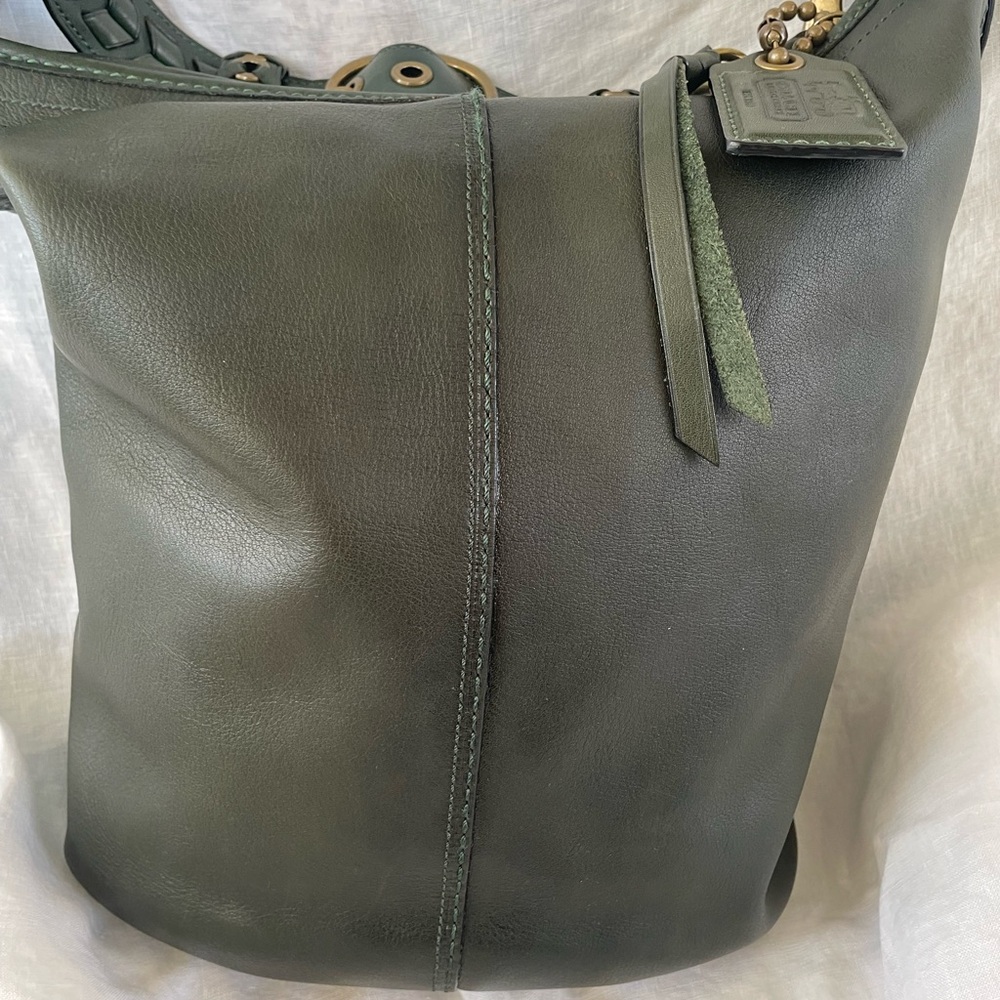 Coach Dark Green Shoulder Bag - Picture 7 of 15